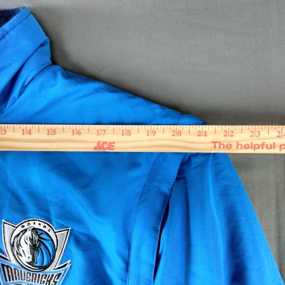 Dallas Mavericks NBA Blue Reversable Removable Long Sleeve Mens XL Jacket - Picture 4 of 9